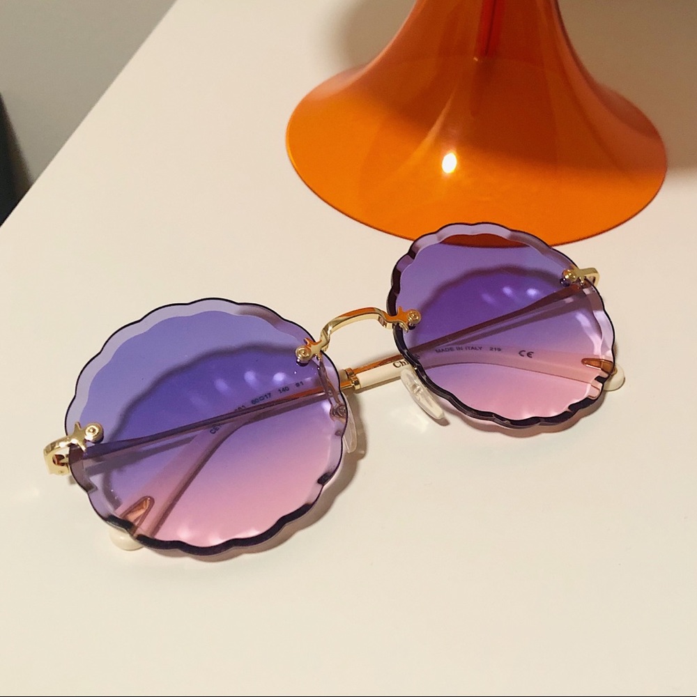 Chloe ‘Rosie’ purple sunglasses, 60mm